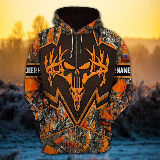 Personalized Beloya Premium Punisher Deer Hunting Hoodies 3D