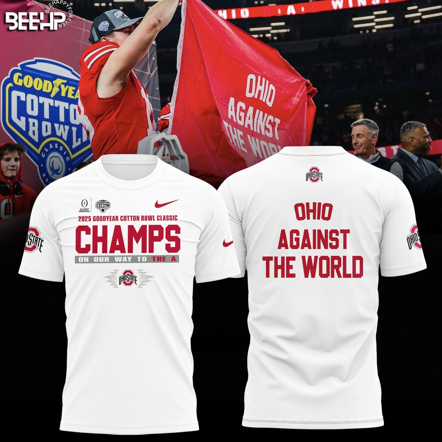 Ohio State Buckeyes College Football Playoff 2025 Cotton Bowl Champions Shirt