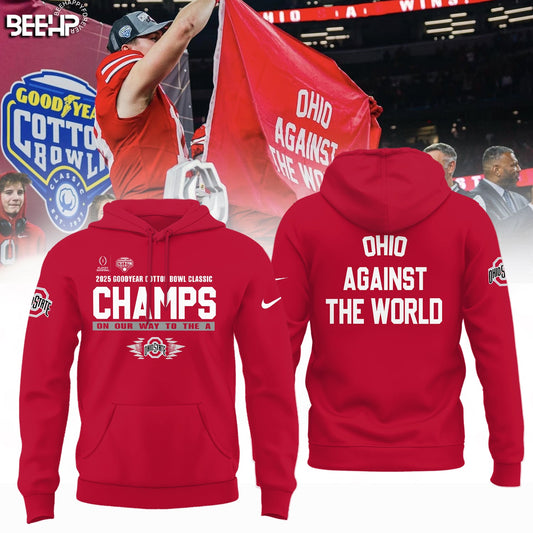 Ohio State Buckeyes College Football Playoff 2025 Cotton Bowl Champions Hoodie