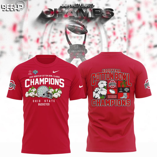 Ohio State Buckeyes College Football Playoff 2025 Cotton Bowl Champions Shirt