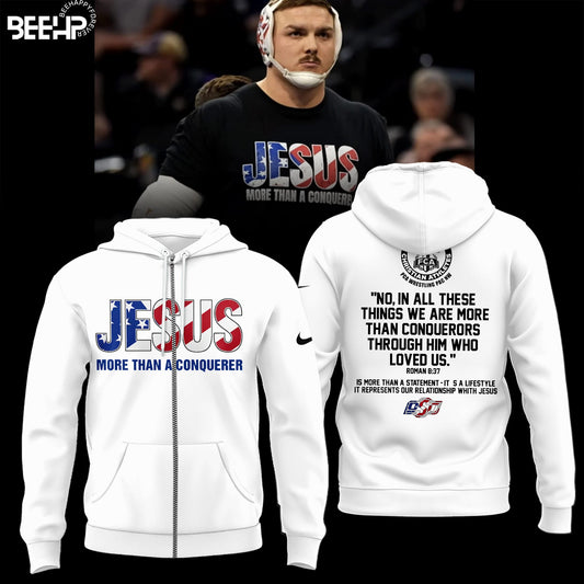 Wyatt Hendrickson Jesus More Than A Conquerer Zip Hoodie