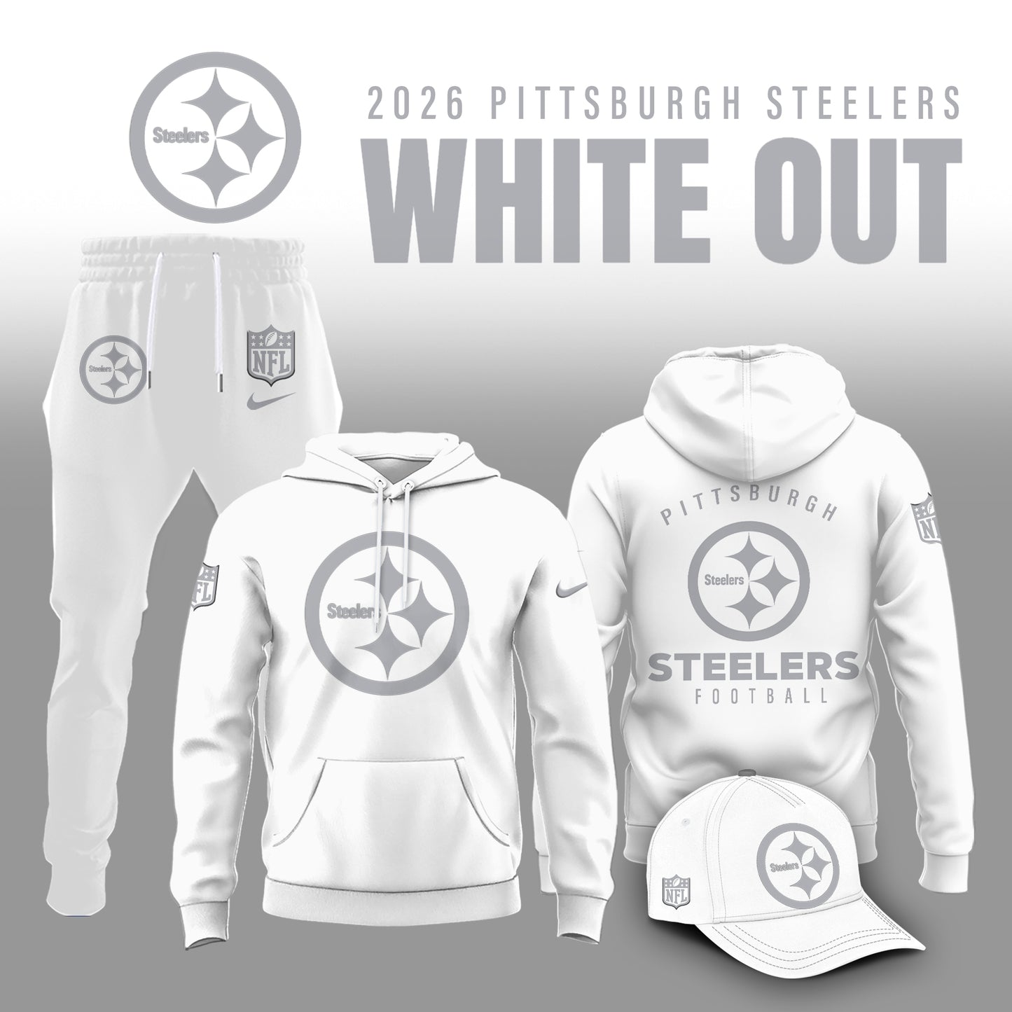 All Team NFL 2025 White Out Limited Edition Combo Hoodie | FQ45
