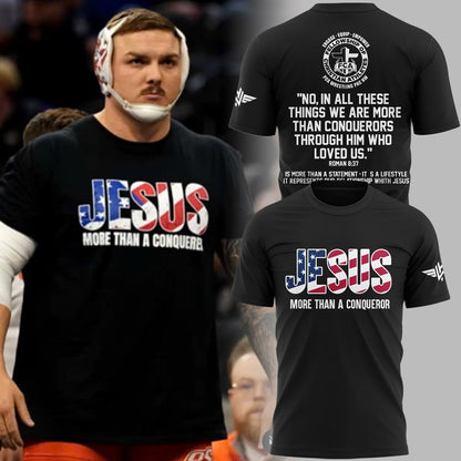 OSU Wyatt Hendrickson Jesus T-shirt - Oklahoma State University Cowboys