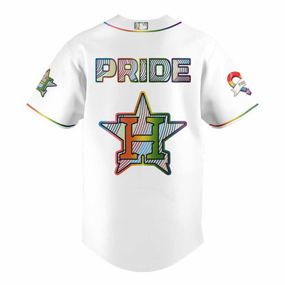 Houston Astros LGBTQ Pride Night 2025 Jersey Flat Cap Set