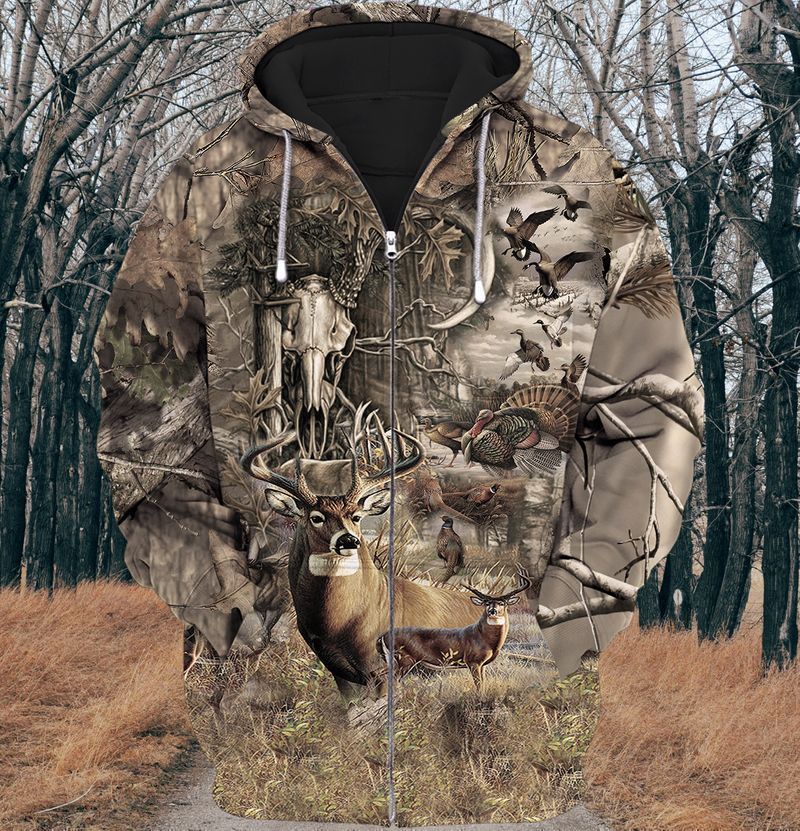 Hunting Deer 2 Shirt 3D All Over Printed Clothes