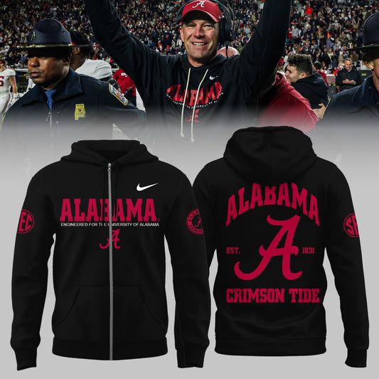 Alabama Sideline Men Dri-FIT College Limited Edition Zip Hoodie | OT95