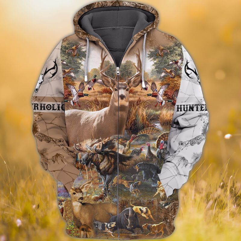 Custom Name Hunting Mule Deer Shirt 3D All Over Printed Clothes