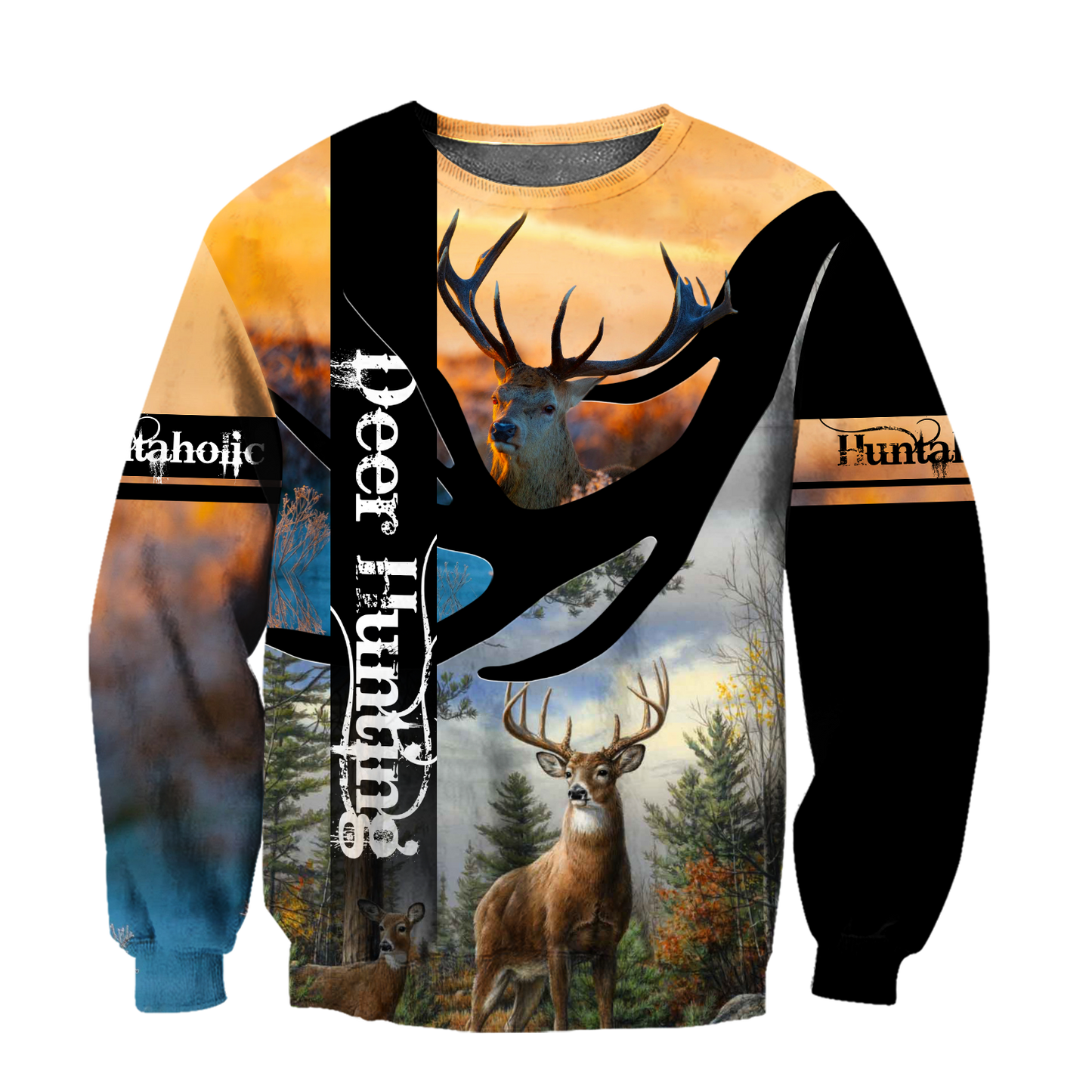 Huntaholic 4 Deer Hunting 3D All Over Printed Shirts Gift For Hunter