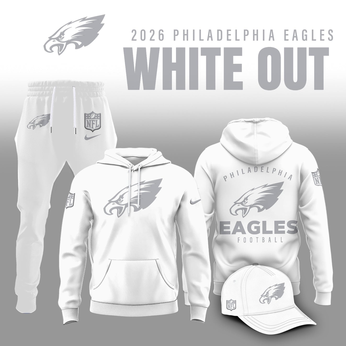 All Team NFL 2025 White Out Limited Edition Combo Hoodie | FQ45