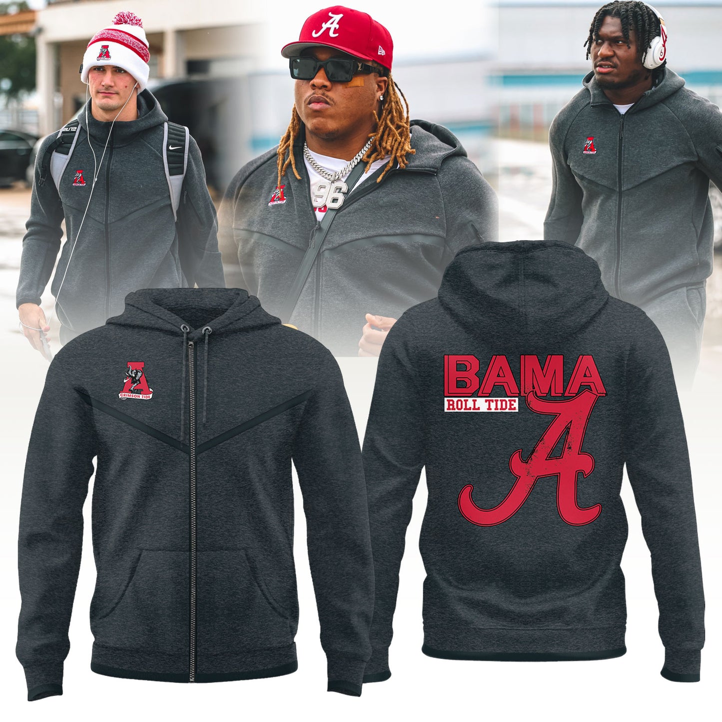 Alabama Crimson Tide Nike Tech Limited Edition Zip Hoodie | SD71