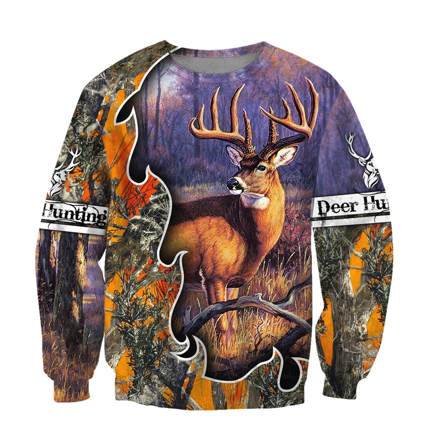 Deer Hunting Camo Pattern 3D All Over Printed Shirts Gift For Hunter