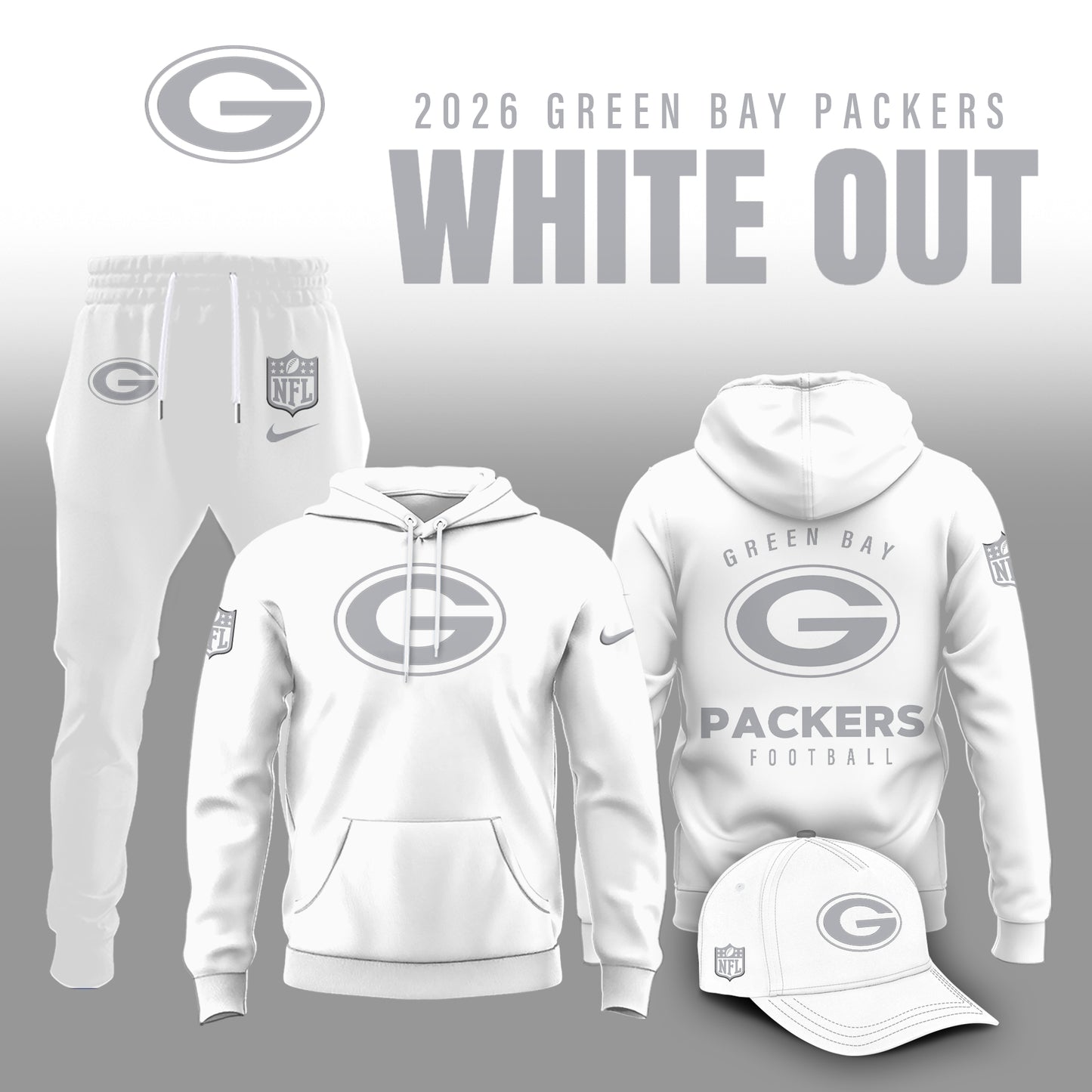 All Team NFL 2025 White Out Limited Edition Combo Hoodie | FQ45