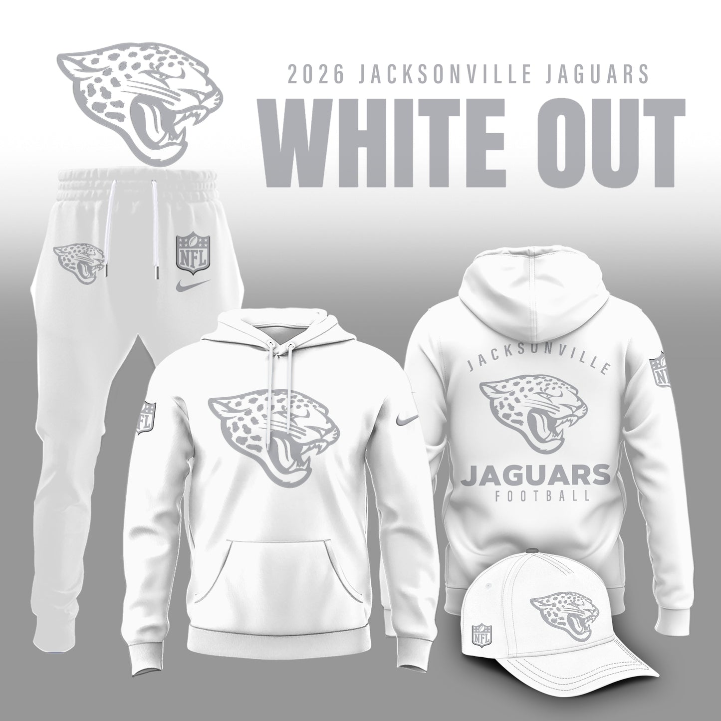 All Team NFL 2025 White Out Limited Edition Combo Hoodie | FQ45