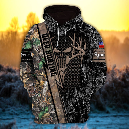 Personalized Deer Hunter Hunting Hoodies 3D Multicolored