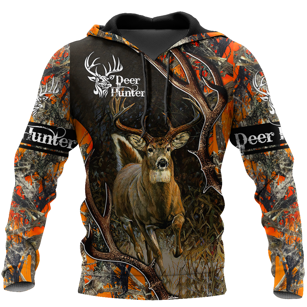 Amazing Camo Pattern Deer Hunting 3D All Over Printed Shirts Gift For Hunter