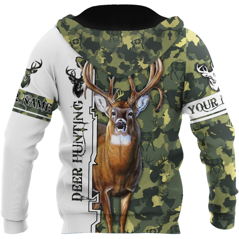 Customized Name Deer Hunting 2 3D Design All Over Printed