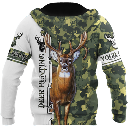 Customized Name Deer Hunting 2 3D Design All Over Printed