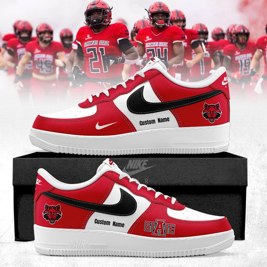Arkansas State Red Wolves Special Edition AF1 Sneakers | AI13