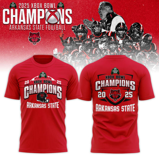 Arkansas State Red Wolves 2025 Xbox Bowl Champions T-shirt | PG41