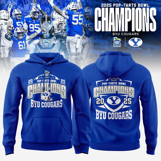 BYU Cougars 2025 Pop-Tarts Bowl Champions Hoodie | BB49