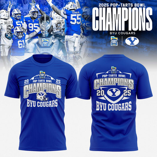 BYU Cougars 2025 Pop-Tarts Bowl Champions T-shirt | HB69