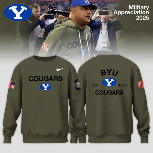 BYU Cougars 2025 Military Appreciation Limited Edition Sweatshirt | XZ80