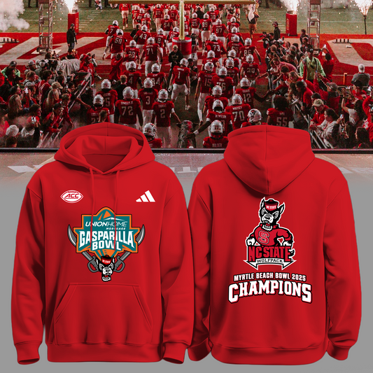 2025 GASPARILLA BOWL CHAMPS - NC State Football Hoodie Champions | GB93