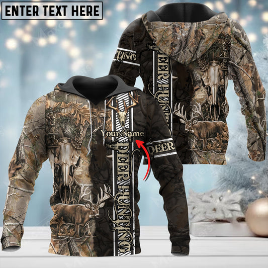 Custom Name Hunting Deer ( Multicolor Option ) Pattern 3D All Over Printed Clothes