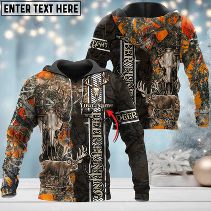 Custom Name Hunting Deer ( Multicolor Option ) Pattern 3D All Over Printed Clothes