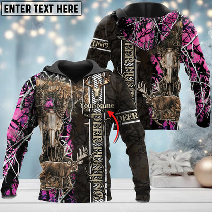 Custom Name Hunting Deer ( Multicolor Option ) Pattern 3D All Over Printed Clothes