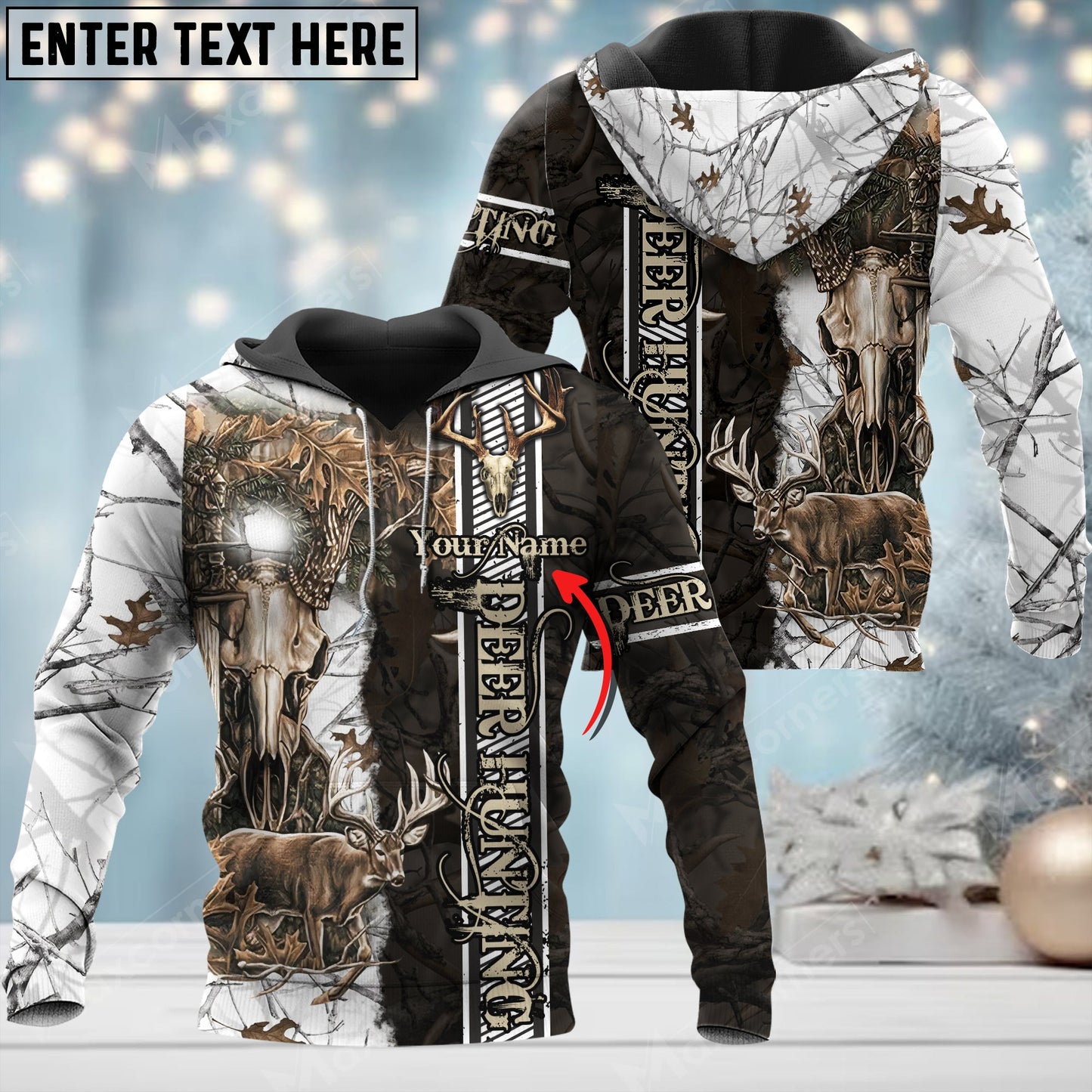 Custom Name Hunting Deer ( Multicolor Option ) Pattern 3D All Over Printed Clothes