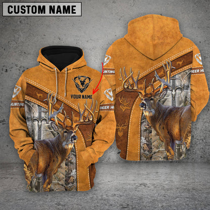 Custom Name Cross Hunting Deer ( Multicolor Option ) Shirt 3D All Over Printed Clothes