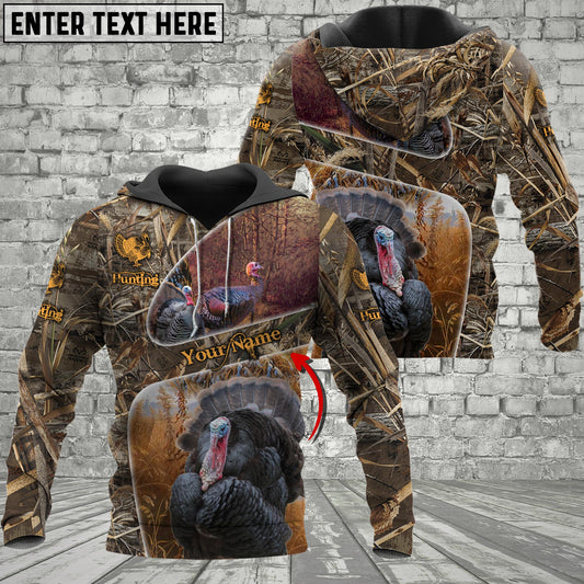 Custom Name Turkey Hunting Camo 3D All Over Printed Clothes