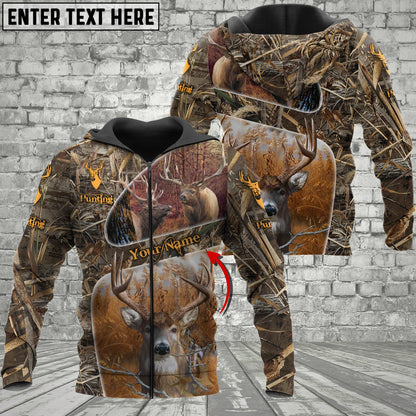 Custom Name Elk Hunting Camo 3D All Over Printed Clothes