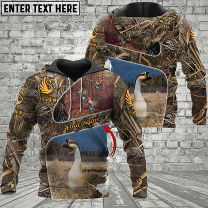 Custom Name Goose Hunting Camo 3D All Over Printed Clothes