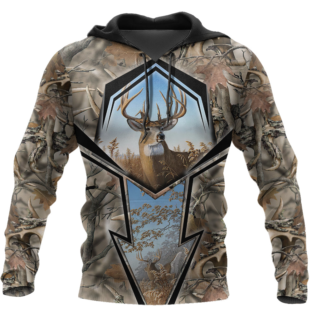 Deer Hunting Art 3D All Over Printed Shirts Gift For Hunter