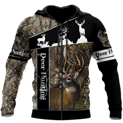 Huntaholic 2 Deer Hunting 3D All Over Printed Shirts Gift For Hunter