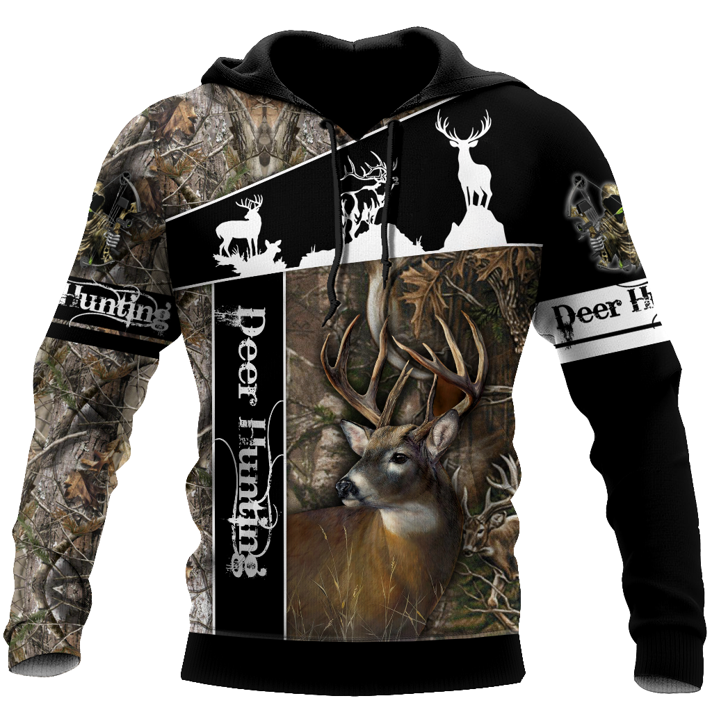 Huntaholic 2 Deer Hunting 3D All Over Printed Shirts Gift For Hunter