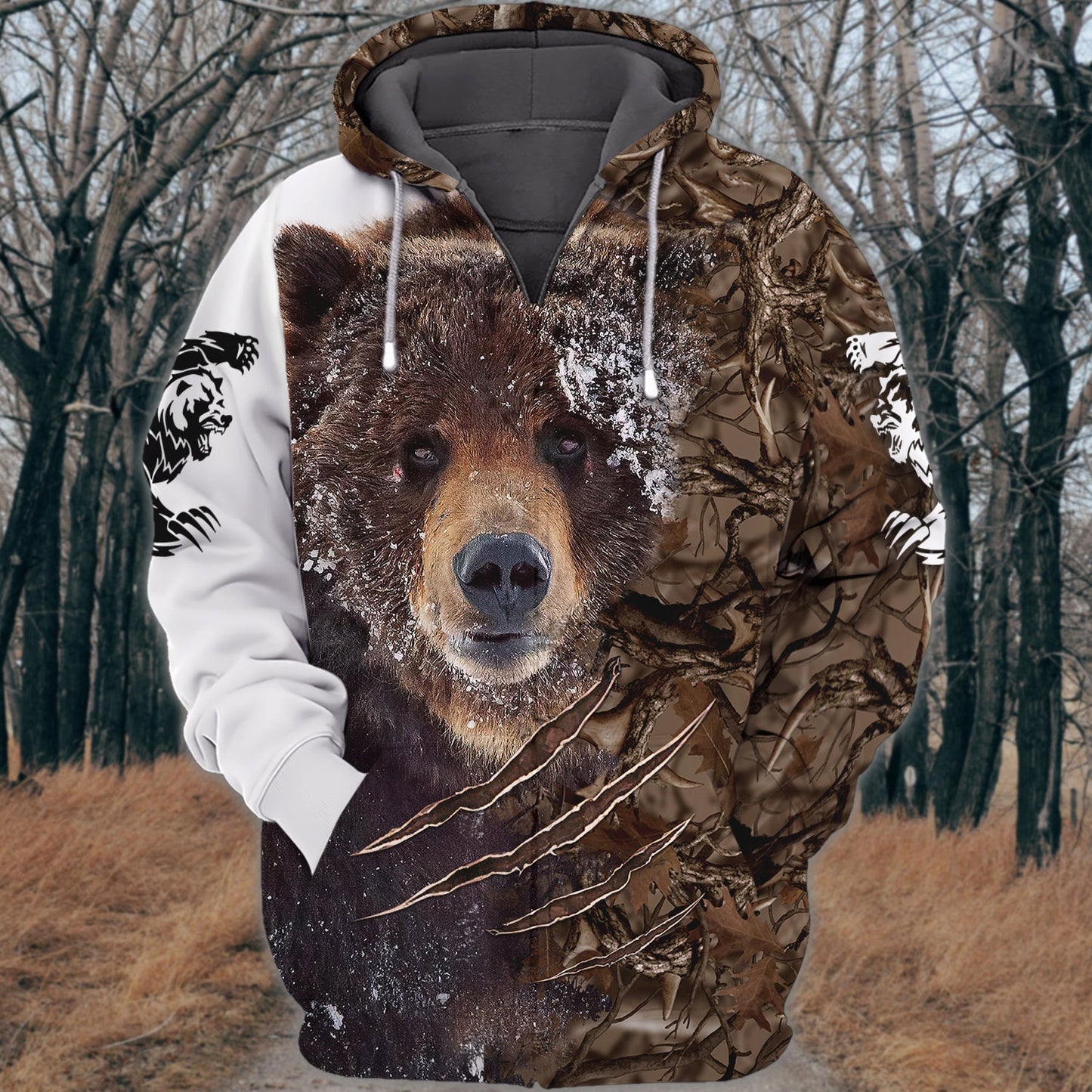 Hunting Black Bear Shirt 3D All Over Printed Clothes