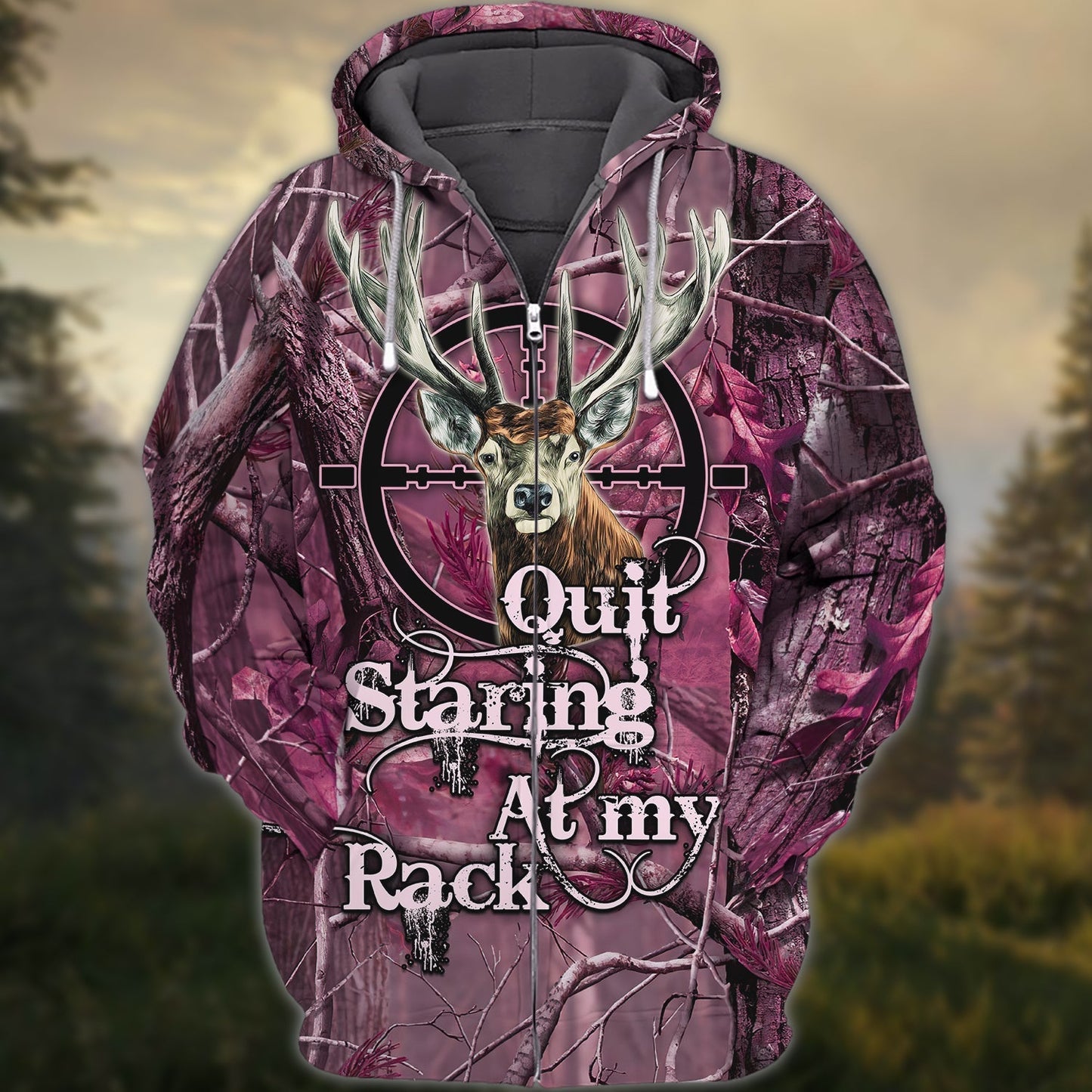 Hunting Quit Staring At My Rack 3D All Over Printed Clothes