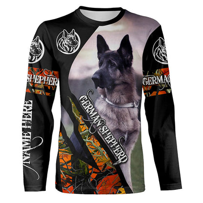 German Shepherd Hunting Customize Name 3D Shirts