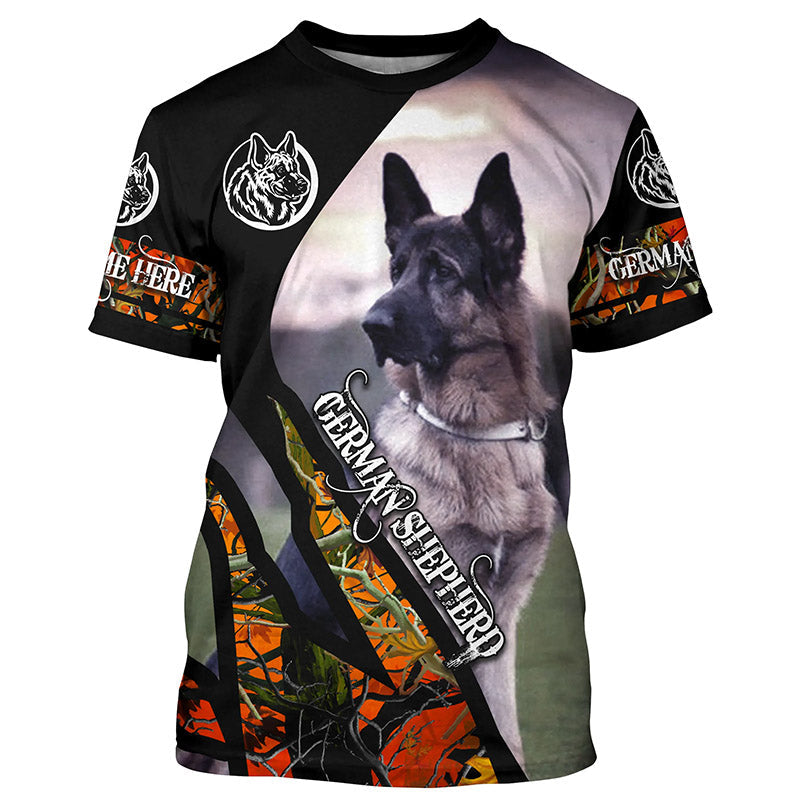 German Shepherd Hunting Customize Name 3D Shirts