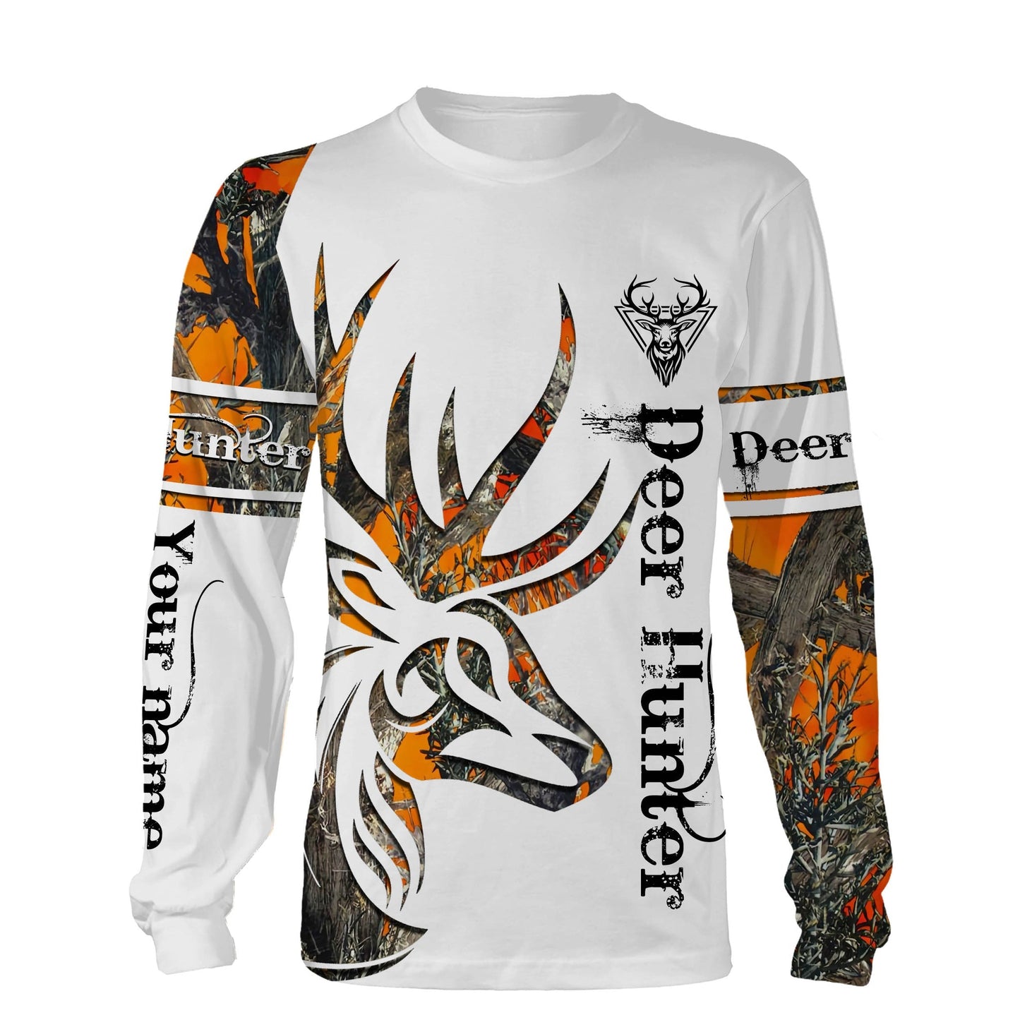 Deer Hunting Orange Customize Name 3D Shirts