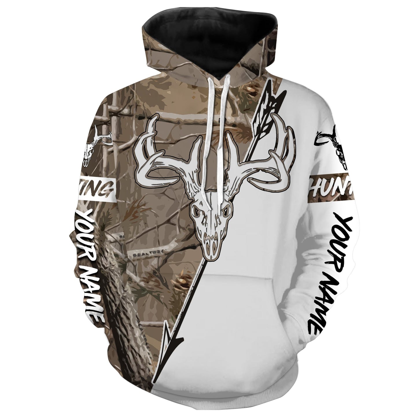 Bow Hunting Archery Deer Skull Customize Name 3D Shirts