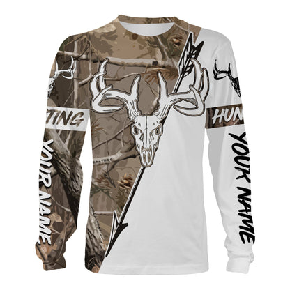 Bow Hunting Archery Deer Skull Customize Name 3D Shirts