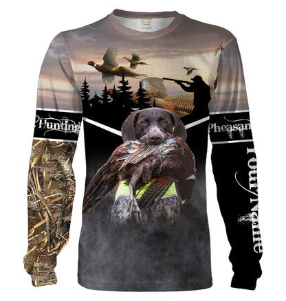 Pheasant Hunting Customize Name 3D Shirts