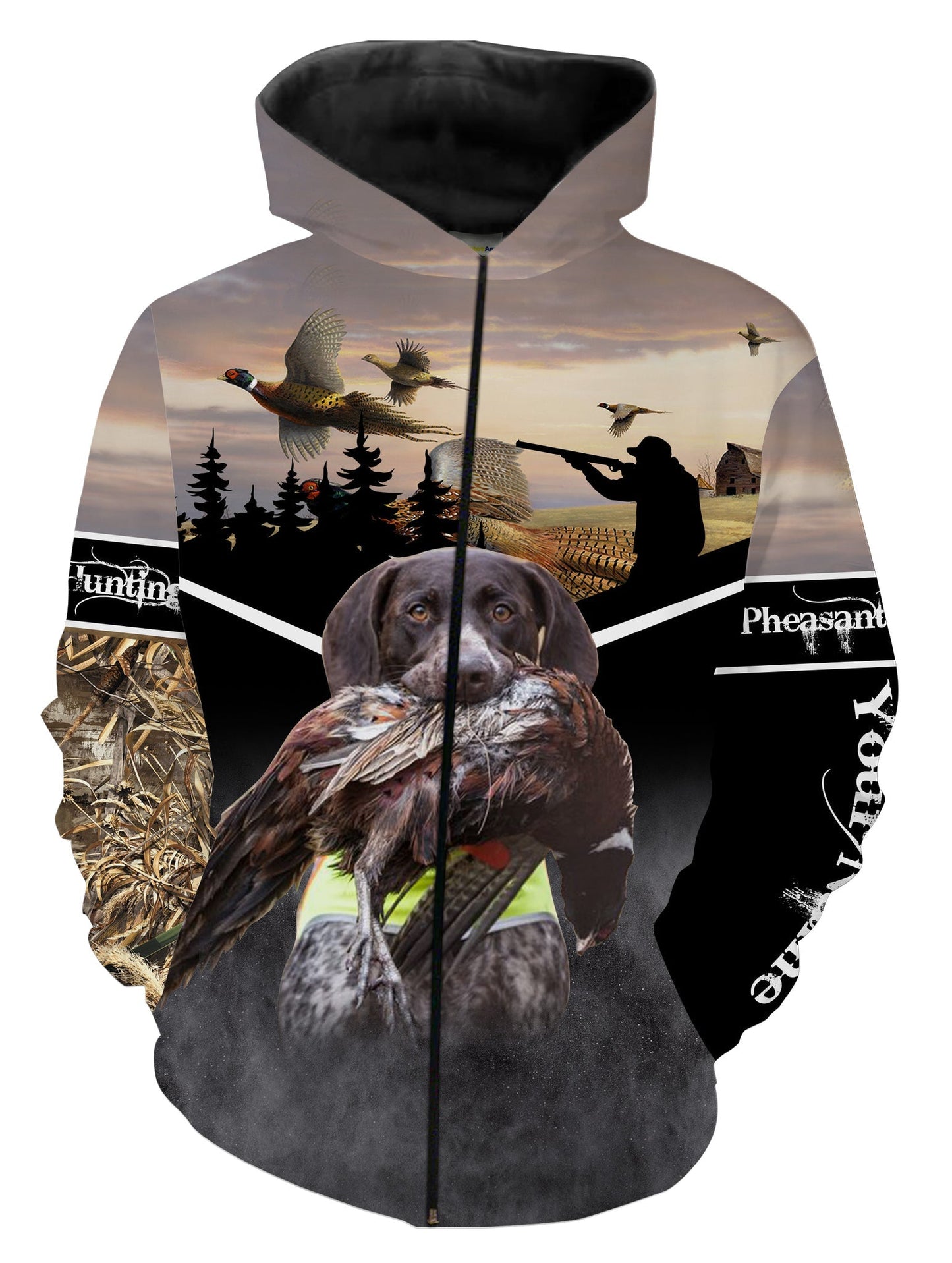 Pheasant Hunting Customize Name 3D Shirts