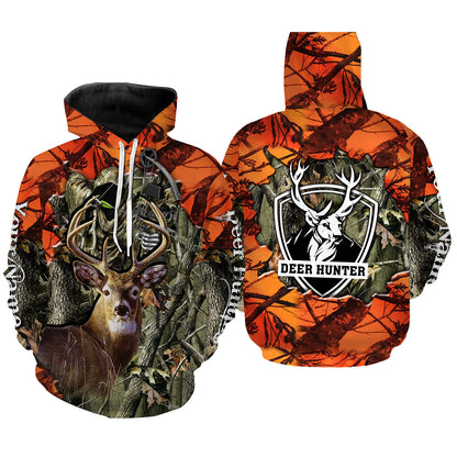 Max Corner Deer Hunting big game camo Grim Reaper Custom Name 3D All over print shirts Gift For Hunter