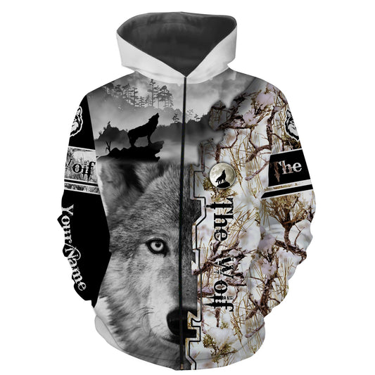 The Wolf Tattoo Predators Hunting Customize Name 3D Shirts