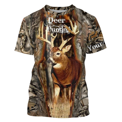 Mule Deer Hunting Customize Name 3D Shirts